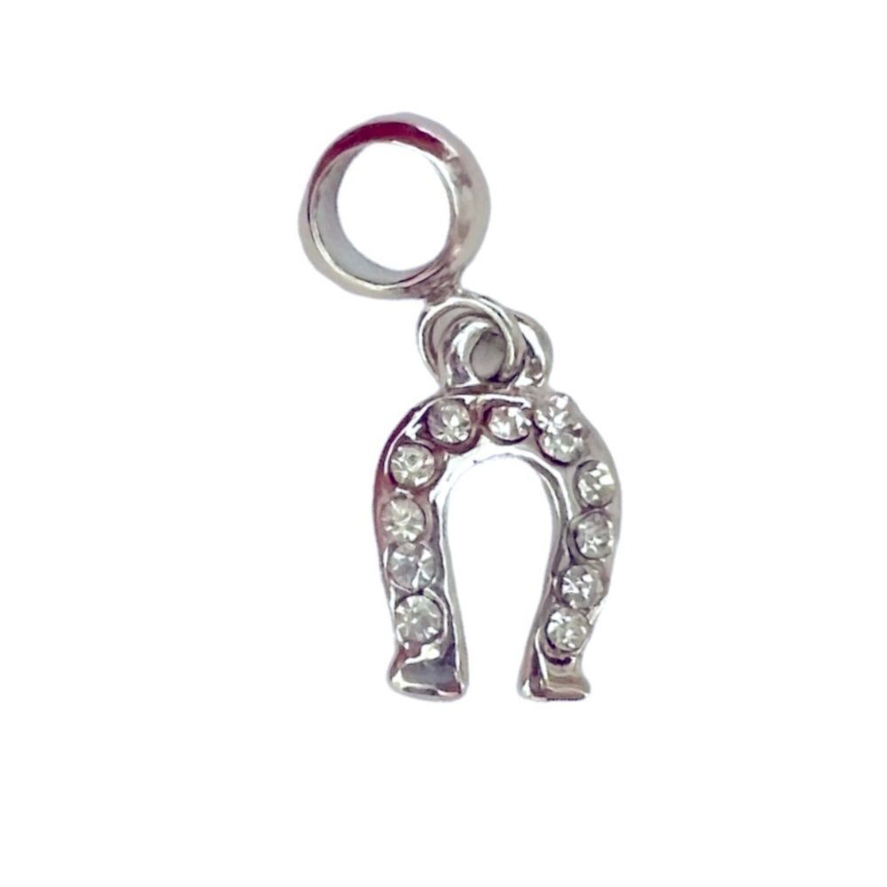 Horseshoe Rhinestone Charm
